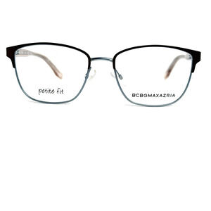 BCBG MAXAZRIA Hilda Brown Blue Square‎ Eyeglasses Frames 50-16 130 H20776